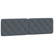 Cuscino Testiera Grigio Scuro 180 cm in Velluto CFW9209631