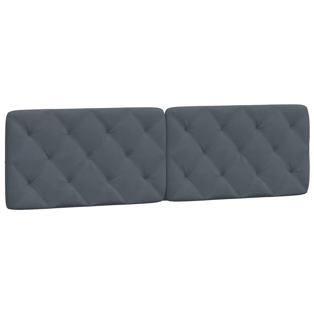 Cuscino Testiera Grigio Scuro 180 cm in Velluto CFW9209631