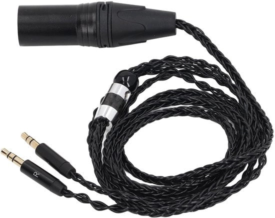 Cavo audio 4 pin - Cavo audio professionale - Qualità audio migliorata - 1,2 m - Adatto per diversi auricolari - Bassi migliorati e...