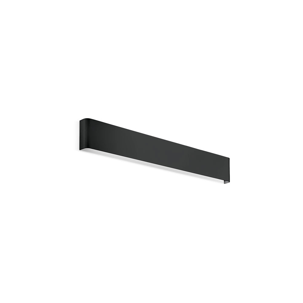 Applique Moderna Delta Metallo Nero Led 19,5W 3000K Luce Calda