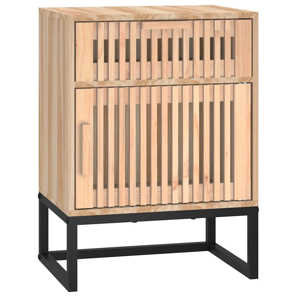 Comodini 2 pz-Set di 2 Tavolino da notte 40x30x55,5 cm Legno Multistrato e Ferro