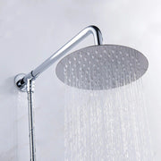 Soffione doccia cromato tondo 30 x 30cm effetto pioggia design sottile 59694