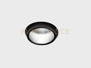 RHODIA Incasso Faretto Cob 1 Luce Nero Dimmer Triac a LED 7W 3000K 614lm d.10cm