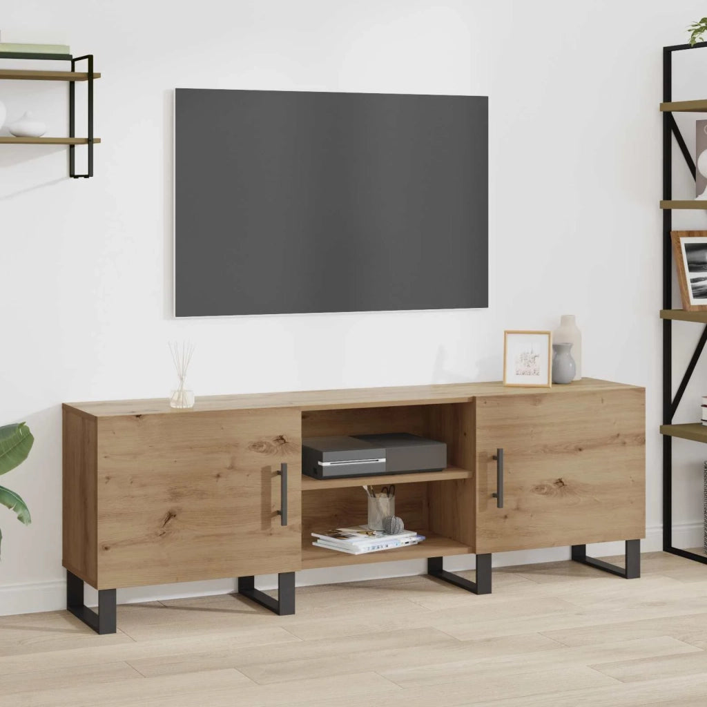 Mobile TV | Armadietto TV | Mobile Porta TV Rovere artigianale 150 x 30 x 50 cm Legno multistrato
