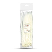 Tie per cavi - 4,5*300 mm bianco 100pcs/pacco