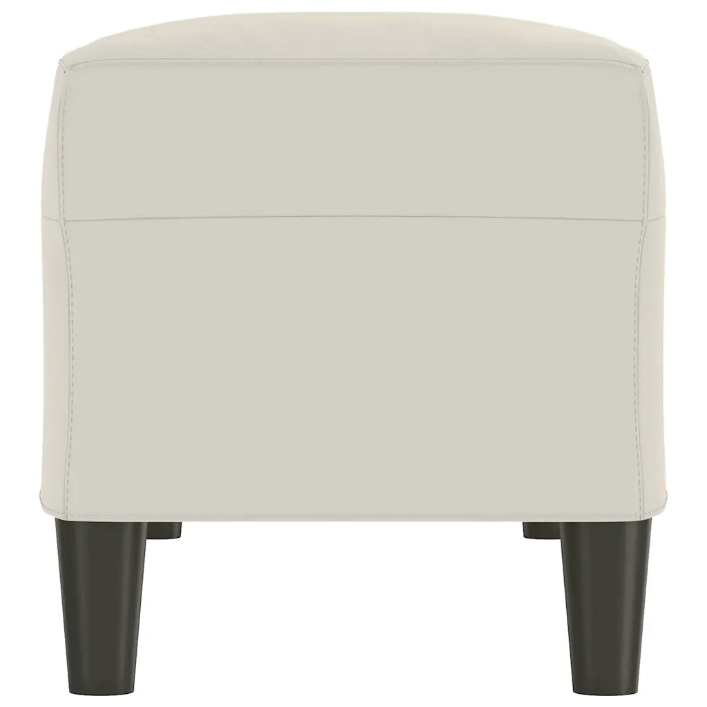 Panca crema 100x35x41 cm in Velluto