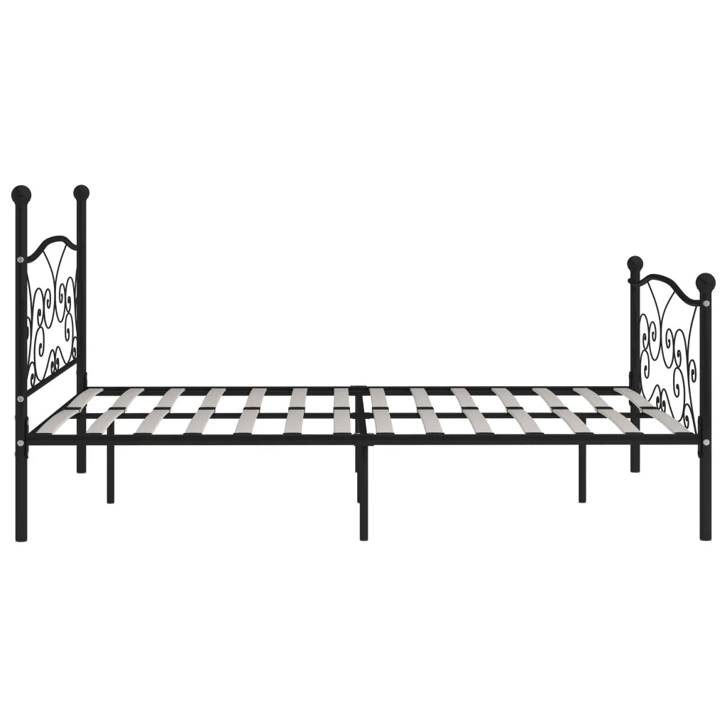 Giroletto con Doghe Nero in Metallo 200x200 cm 284460