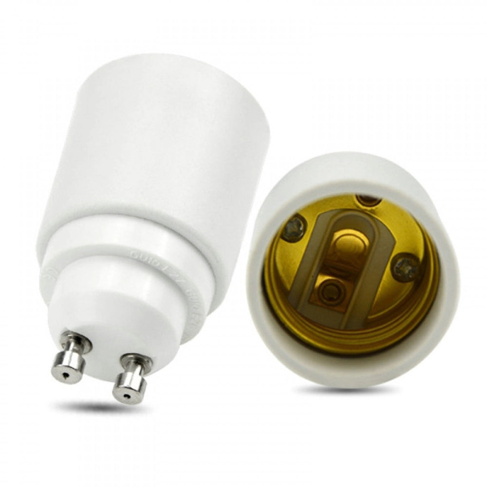 Trade Shop - Adattatore Convertitore Portalampada Riduzione Porta Lampade Da Gu10 A E27 Luce -