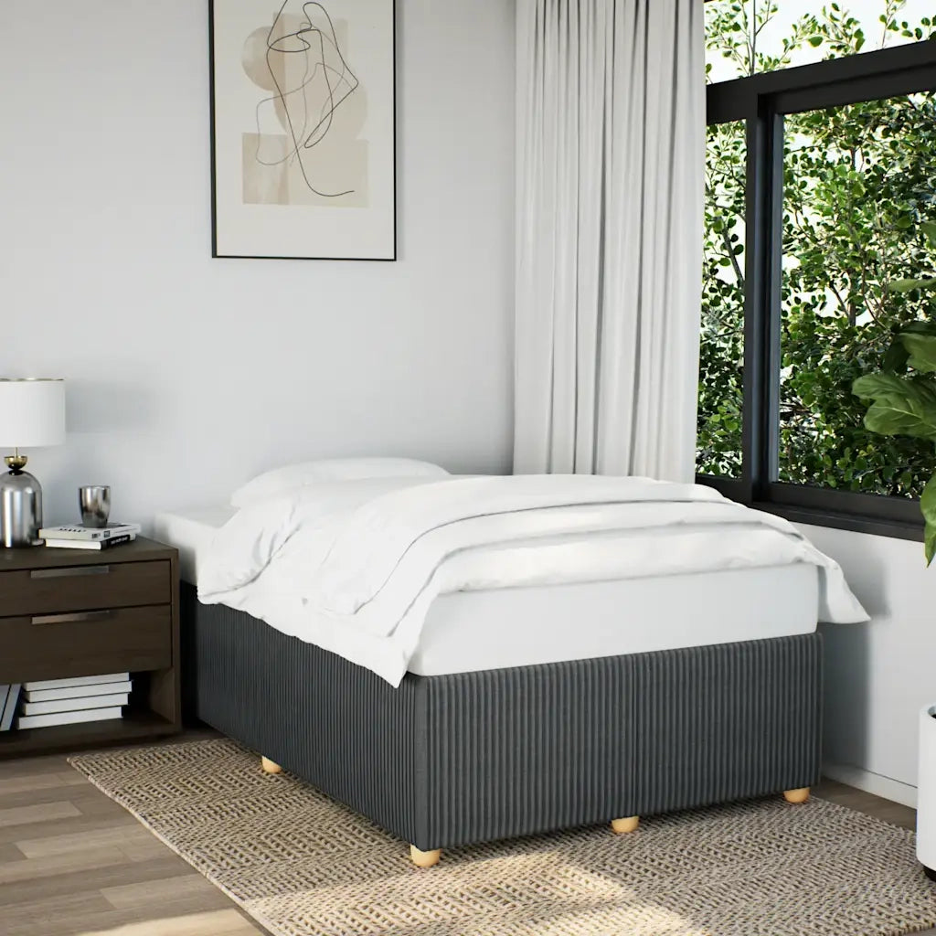 Giroletto senza Materasso Grigio Scuro 120x200 cm Tessuto 3284929