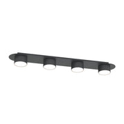 Lampada da soffitto Diaz in acciaio nero opaco