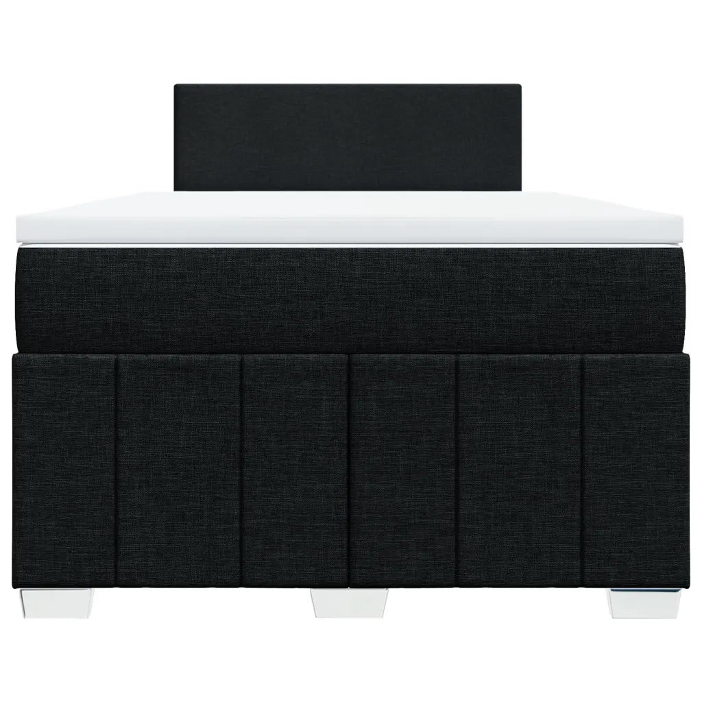 Giroletto a Molle con Materasso Nero 120x190 cm in Tessuto 3287002
