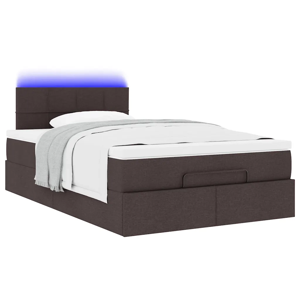 Struttura Letto Pouf con Materasso 80x200 cm in Tessuto