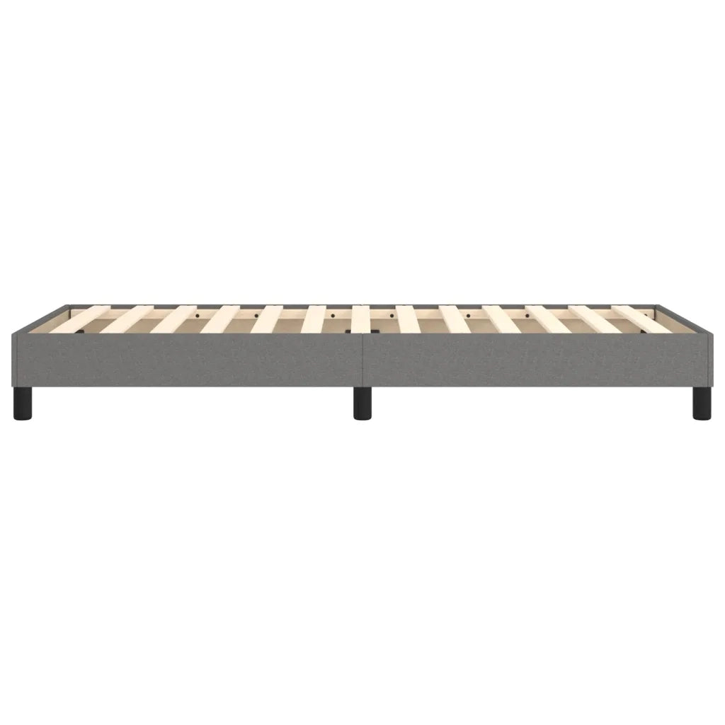 Struttura Letto a Rete a Molle-Giroletto Grigio Scuro 80x200 cm Tessuto 798364
