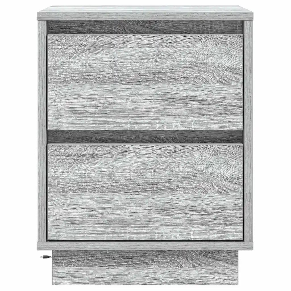 Armadio da Notte Grigio 39 x 34,5 x 50 cm Legno multistrato 869620
