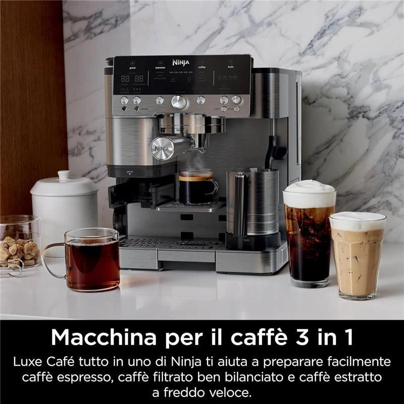 NINJA ES601EU MACCHINA DA CAFFEÈ LUXE CAFÈ PREMIER 3IN1 POTENZA 1650W