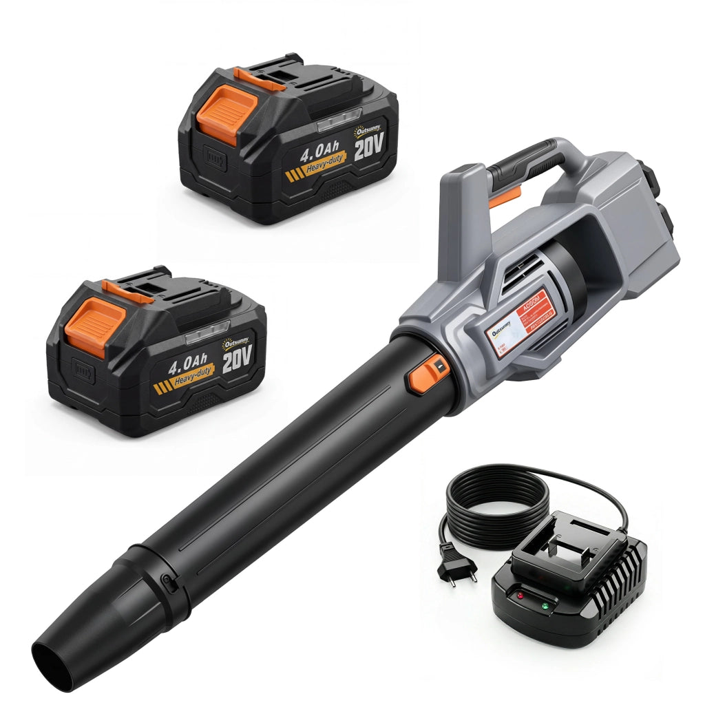 Soffiatore Foglie Cordless 36V, 2 Batterie 4000mAh, Caricatore incluso, Modello Leggero.