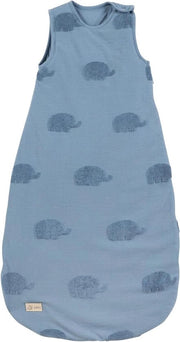 Zaino per neonati con elefante 110 cm certificato GOTS colore luna blu notte