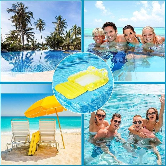 Hammacca per nuotatori - Letto gonfiabile pieghevole per adulti in piscina waterhangmat 

Modello: waterhangmat 
Codice prodotto: 123456 
Dimensioni: 180 x 80 cm 
Peso: 1,5 kg 
Materiali: PVC e tessuto 
Capacità di sostegno: 120 kg