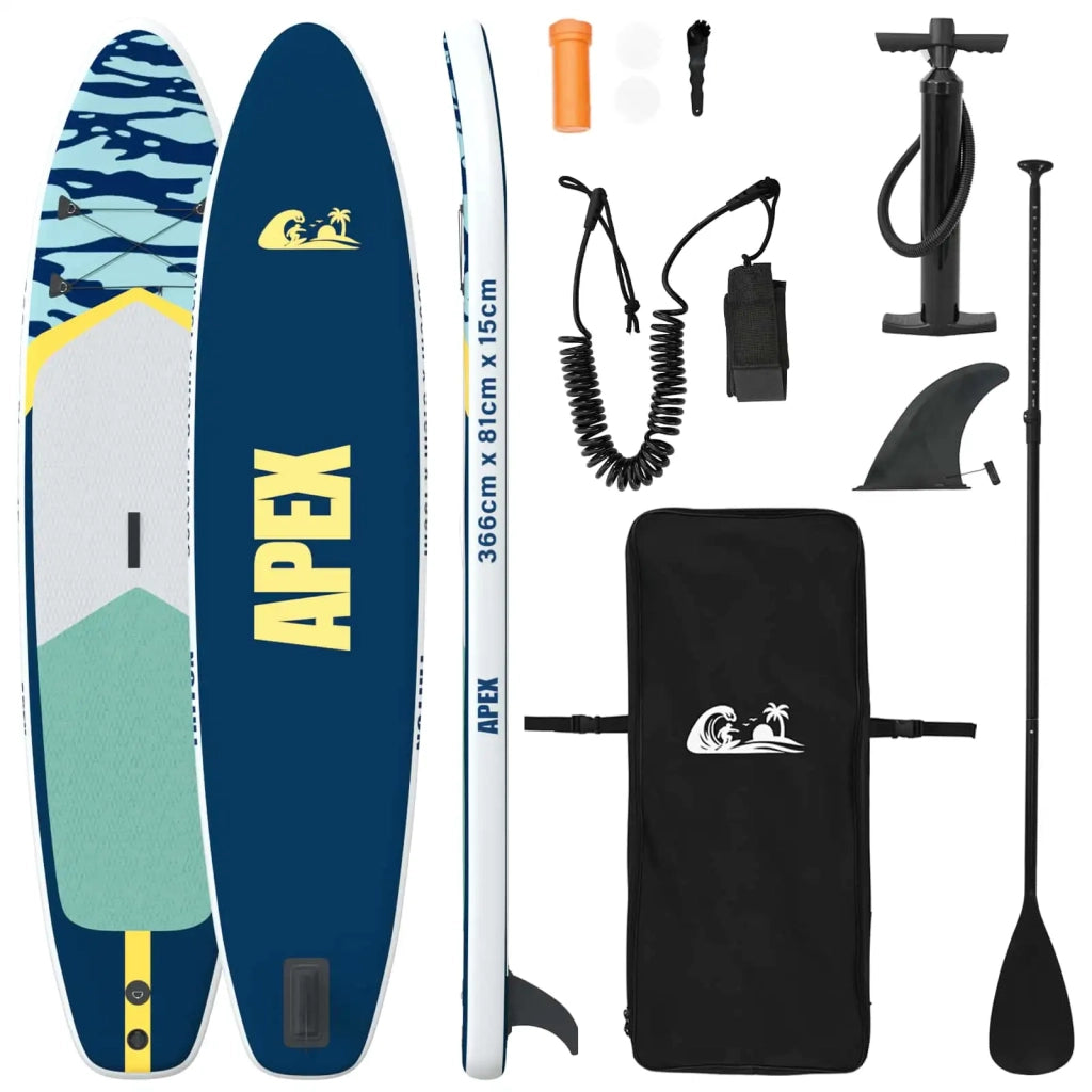 Paddle Board Gonfiabile APEX 366 x 81 x 15 cm Blu per 42039126