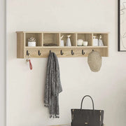 Appendiabiti a muro Rovere Sonoma 100 x 16 x 26 cm 874325