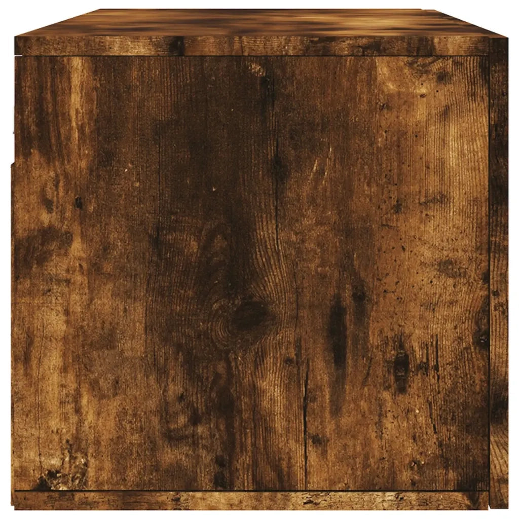 vidaXL Mobile a Parete Rovere Fumo 100x36,5x35 cm in Legno Multistrato