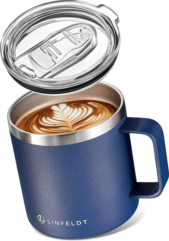 Tazza termica con manico - Tazza di caffè termica da viaggio | Tazza di caffè con coperchio, tazza termica con coperchio, tazza termica, tazza di tè