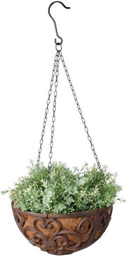 Porta piante a muro in ghisa con iniettato cocco dimensione L Ø ca. 30 cm