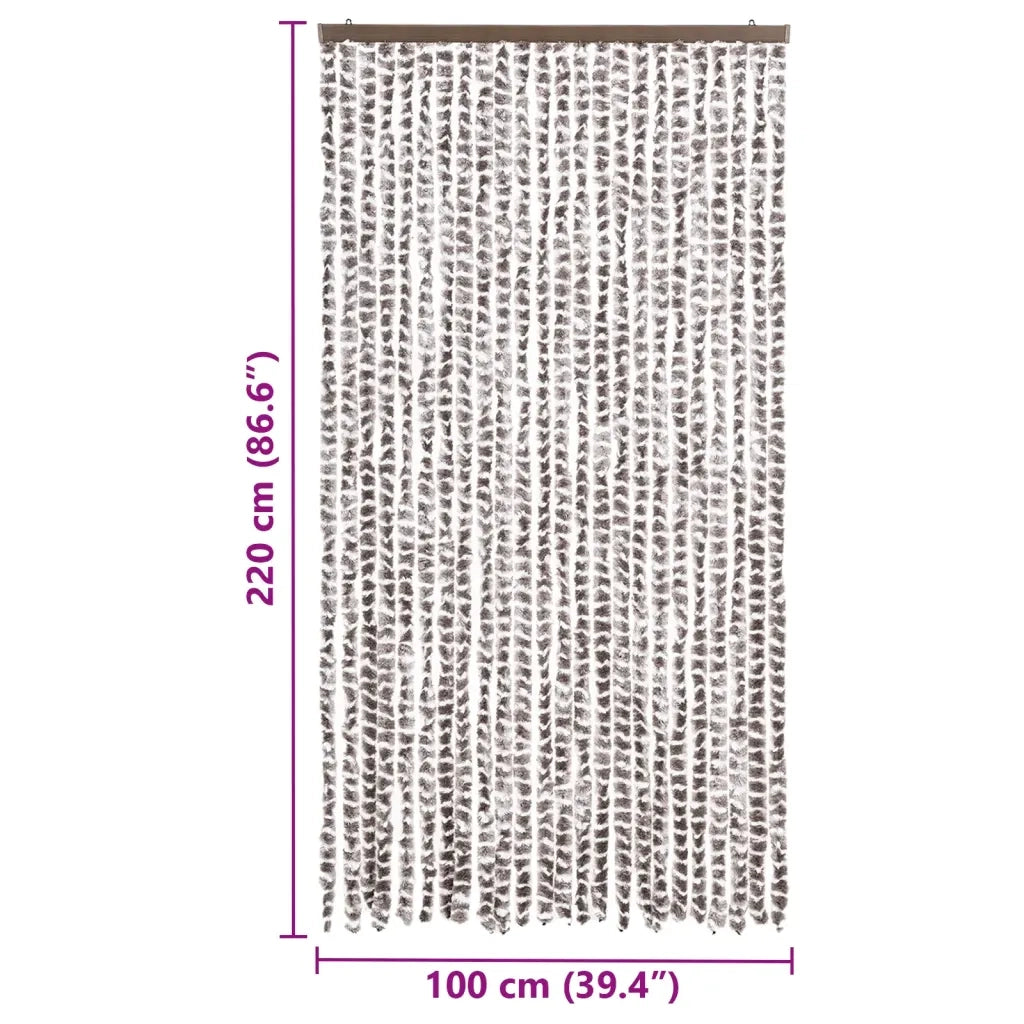 Zanzariera Grigio Talpa e Bianco 100x220 cm Ciniglia CFW5627875