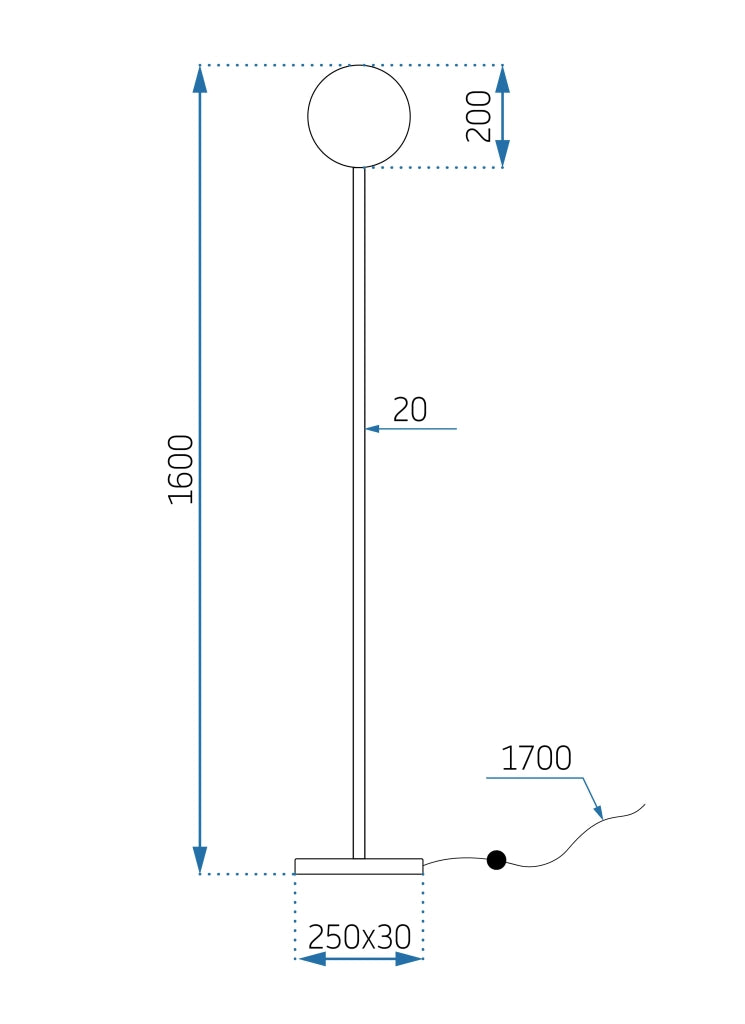 Lampada Da Terra APP926-1F