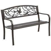 Sedia da giardino con braccioli ¨C zephmum ¨C marrone 127x60x85 cm