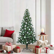 Albero di Natale artificiale con luci integrate Verde 180 cm 3396767