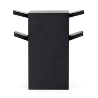 Presa multipla da giardino nera in acciaio con protezione IP44 Colonna a 4 prese per esterno