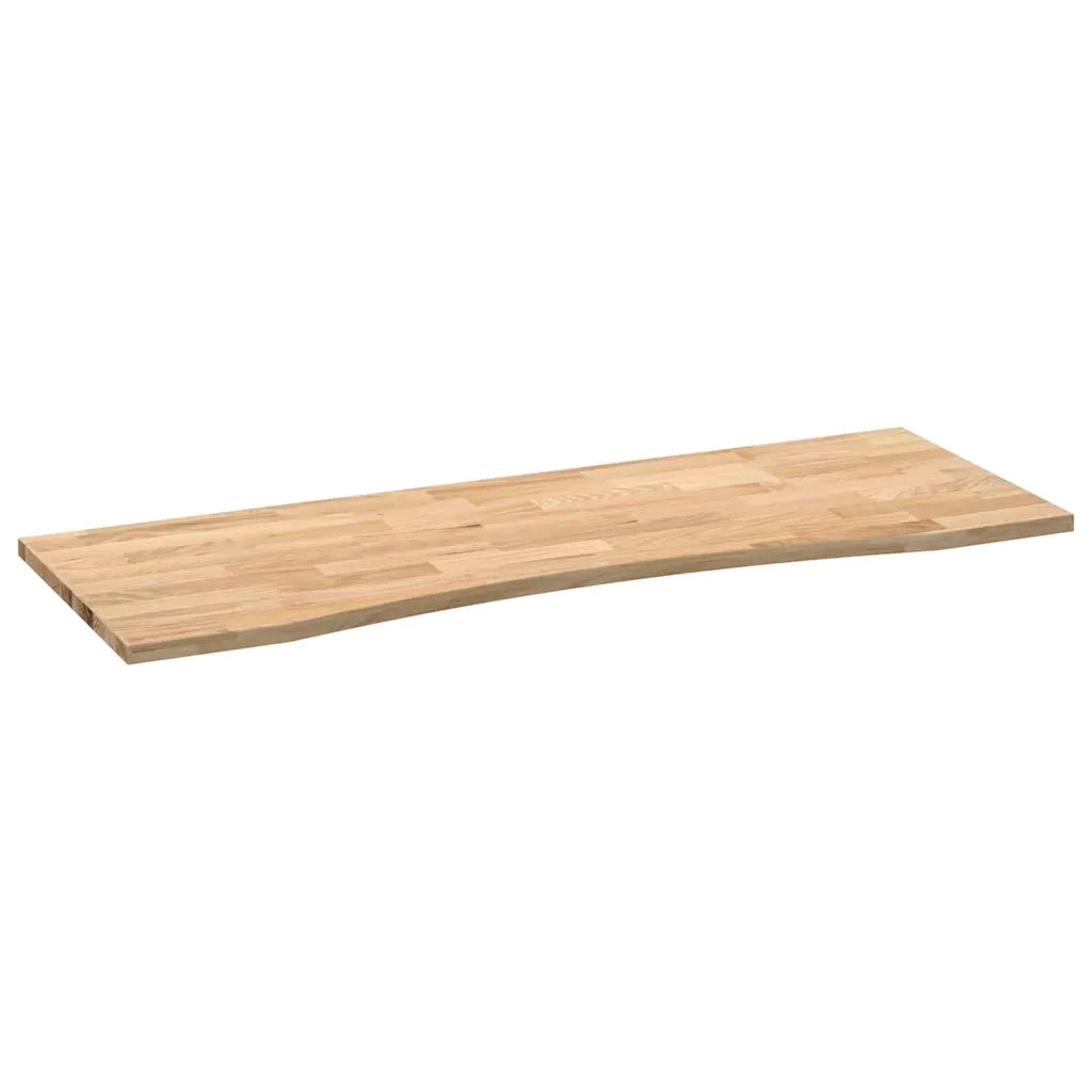 Piano Scrivania 140x50x2,5 cm Rovere Massello Non Trattato 4009010