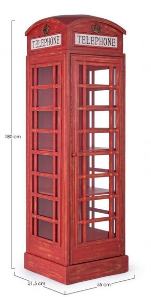 Libreria Red Cabin in Legno