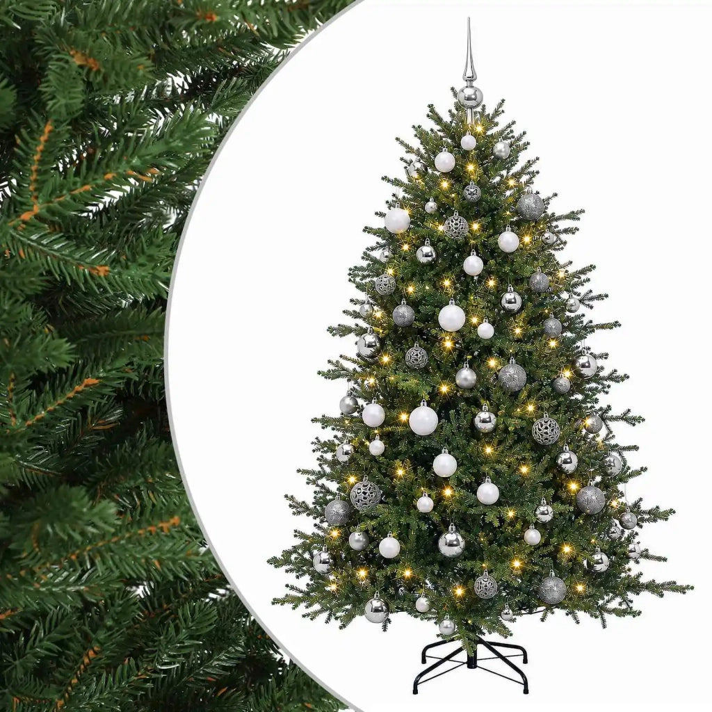 Albero di Natale artificiale con palline 240 cm 300 LED 3467239