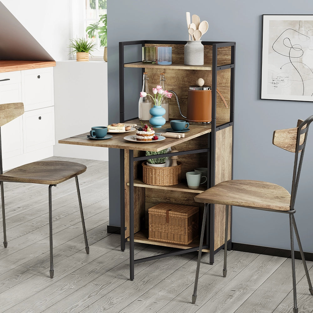 Vicco Scrivania Rovere rustico 57 x 30 cm con piano del tavolo pieghevole