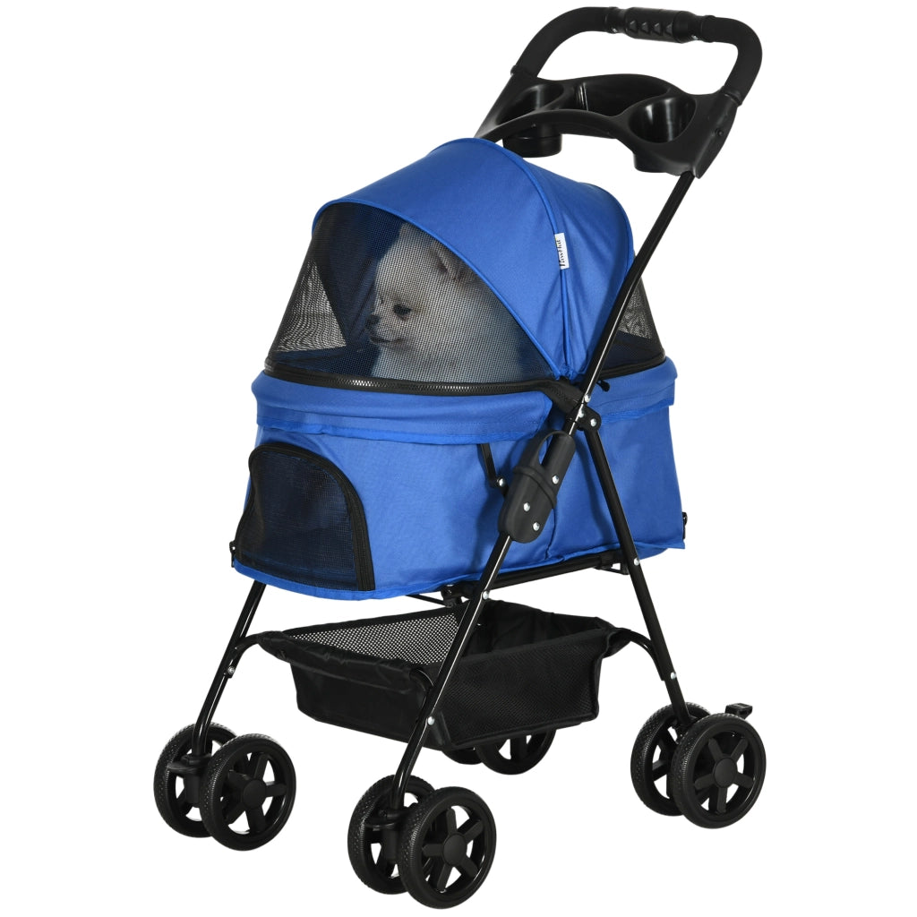 Cestino Portaoggetti per Cani Pieghevole Blu ¨C zephmum ¨C 1 Pz