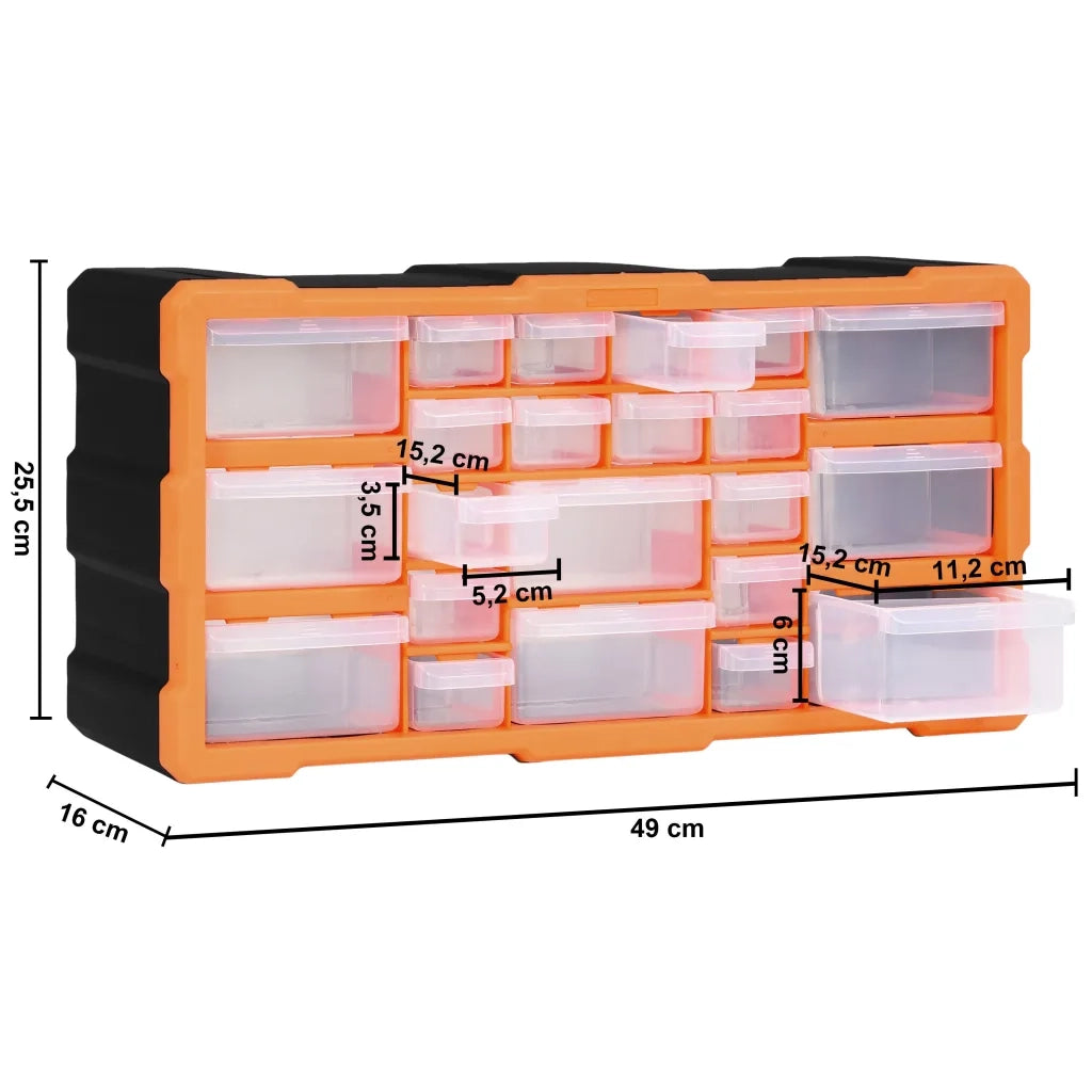 Mobile Contenitore con 22 Cassetti 49x16x25,5 cm CFW3625615