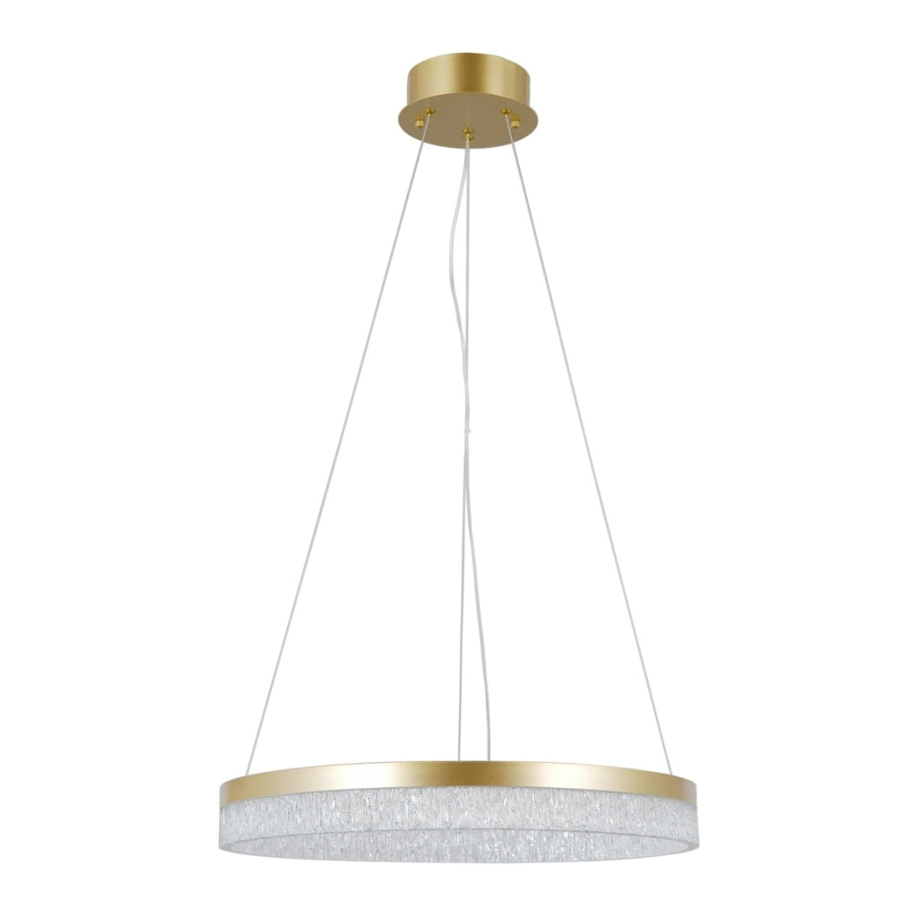 Lampada sospesa LED anello oro Pantal Italux 22W