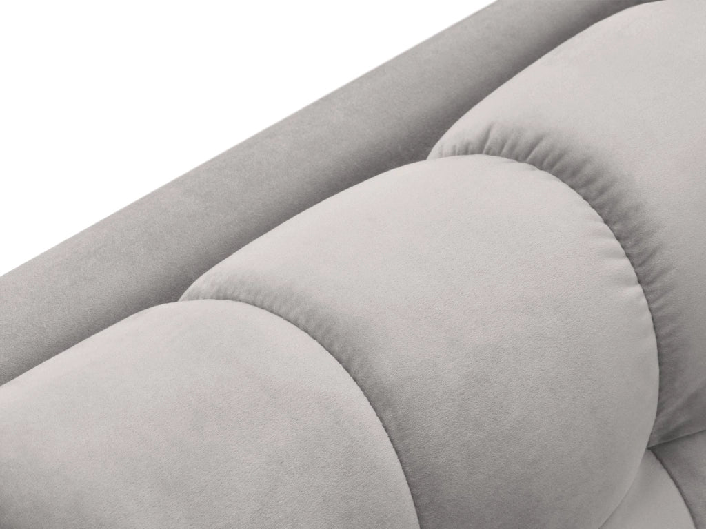 Cosmopolitan Design - Chaise longue destra "Bali" in velluto argento 