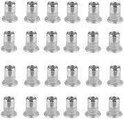 Viti a chiodo 100 pezzi - Viti a chiodo M6 - Acciaio inossidabile - Cilindrico - Argento - 15 mm Lunghezza - Viti a chiodo