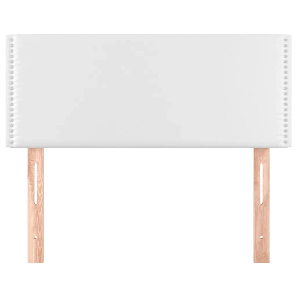 Testiera Bianco 100x5x78/88 cm in Similpelle