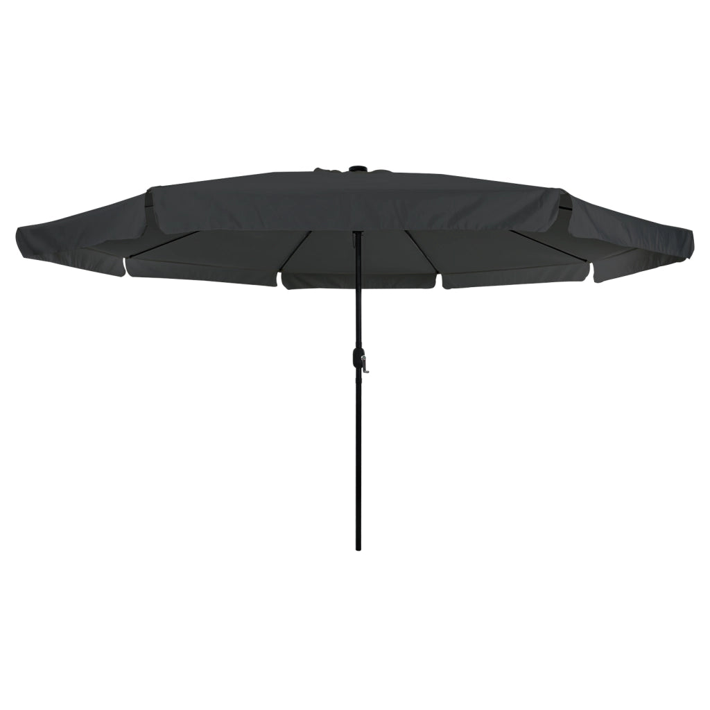 Parasol da Giardino  con Luci a LED Ã¸395x245 cm Antracite