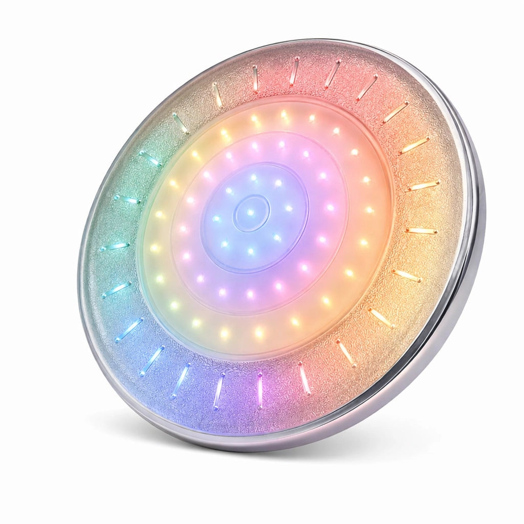 Soffione Doccia LED Cromoterapia 7 Colori RGB Rotondo 22 cm Multicolore 79904