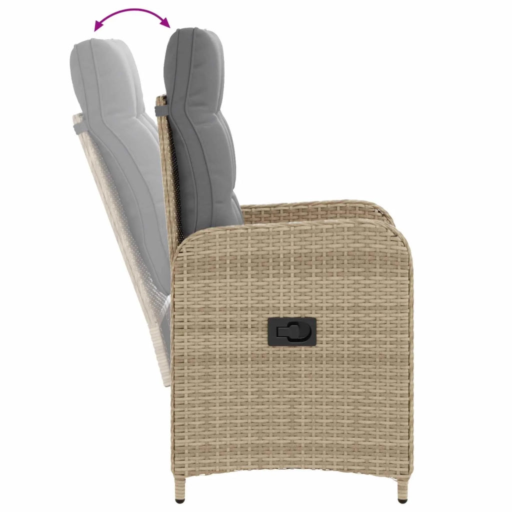 Set da pranzo per esterni 5 pcs Beige e Grigio Chiaro 3422338