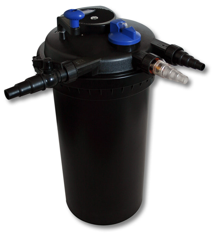 Set per laghetti Filtro a pressione 30000l Chiarificatore UVC 18W Pompa da 40W