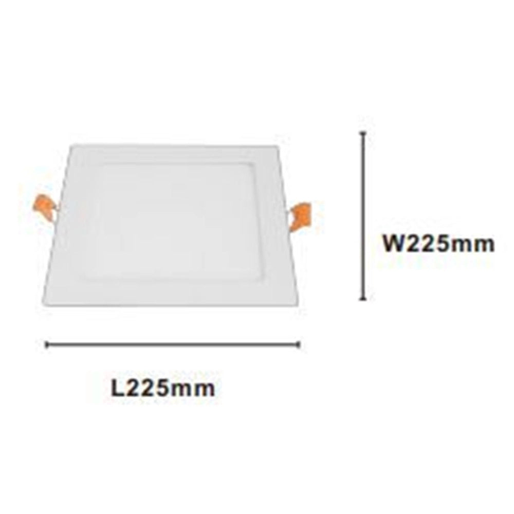Trade Shop - Pannello Led 18 Watt Da Incasso Quadrato Bianco 225mm Luce 3000k-6500k Ip20 00106 -