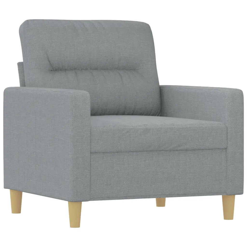 Set di Divani 4 pz con Cuscini Grigio Chiaro in Tessutocod mxl 83257