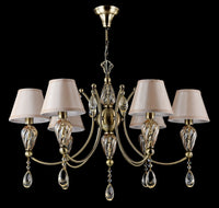 Lampadario Royal Classic in Metallo e Vetro Murano Bronzo