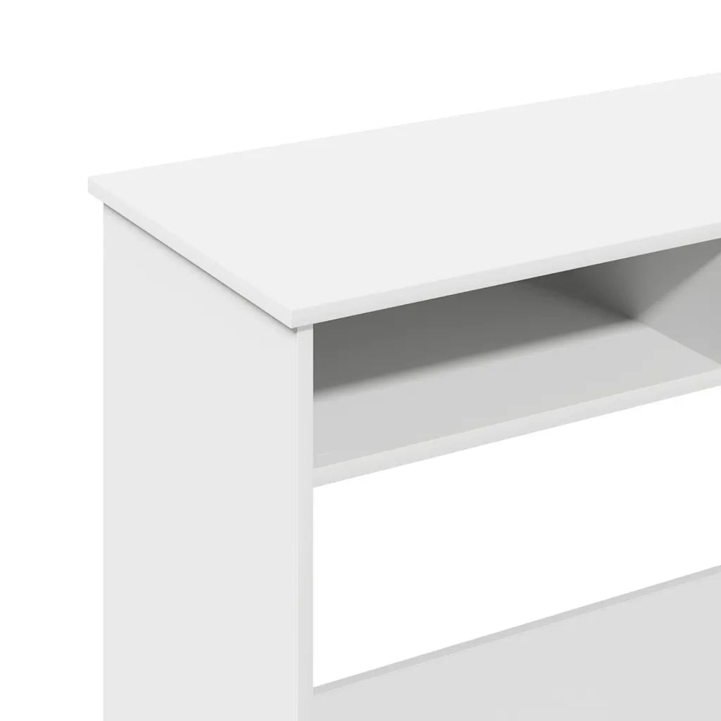 Scrivania Bianca 80x40x75 cm in Legno Multistrato 860472